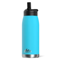 Flow 32oz Stainless Steel Insulated Water Bottle With Straw Lid Bottle- Ocean