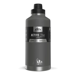 72oz Stainless Steel Insulated Water Bottle With Flexible Chug Lid- Graphite 8 72oz Stainless Steel Insulated Water Bottle With Flexible Chug Lid- Graphite -HYDRAPEAK Sales graphite72ozsleeve