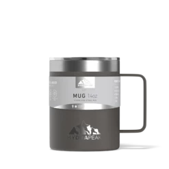 Savor 14oz Stainless Steel Insulated Coffee Mug With Handle Mug- Graphite -HYDRAPEAK Sales graphitesleeve