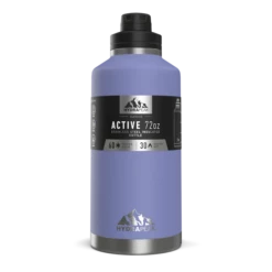 72oz Stainless Steel Insulated Water Bottle With Flexible Chug Lid- Iris -HYDRAPEAK Sales iris72ozsleeve
