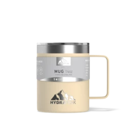 Savor 14oz Stainless Steel Insulated Coffee Mug With Handle Mug - Kreme -HYDRAPEAK Sales kremesleeve