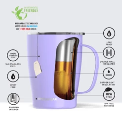SAVOR 18oz Stainless Steel Insulated Travel Mug - Lilac -HYDRAPEAK Sales lilacinfo a296fddb 3417 4391 8166 b844525c14e8
