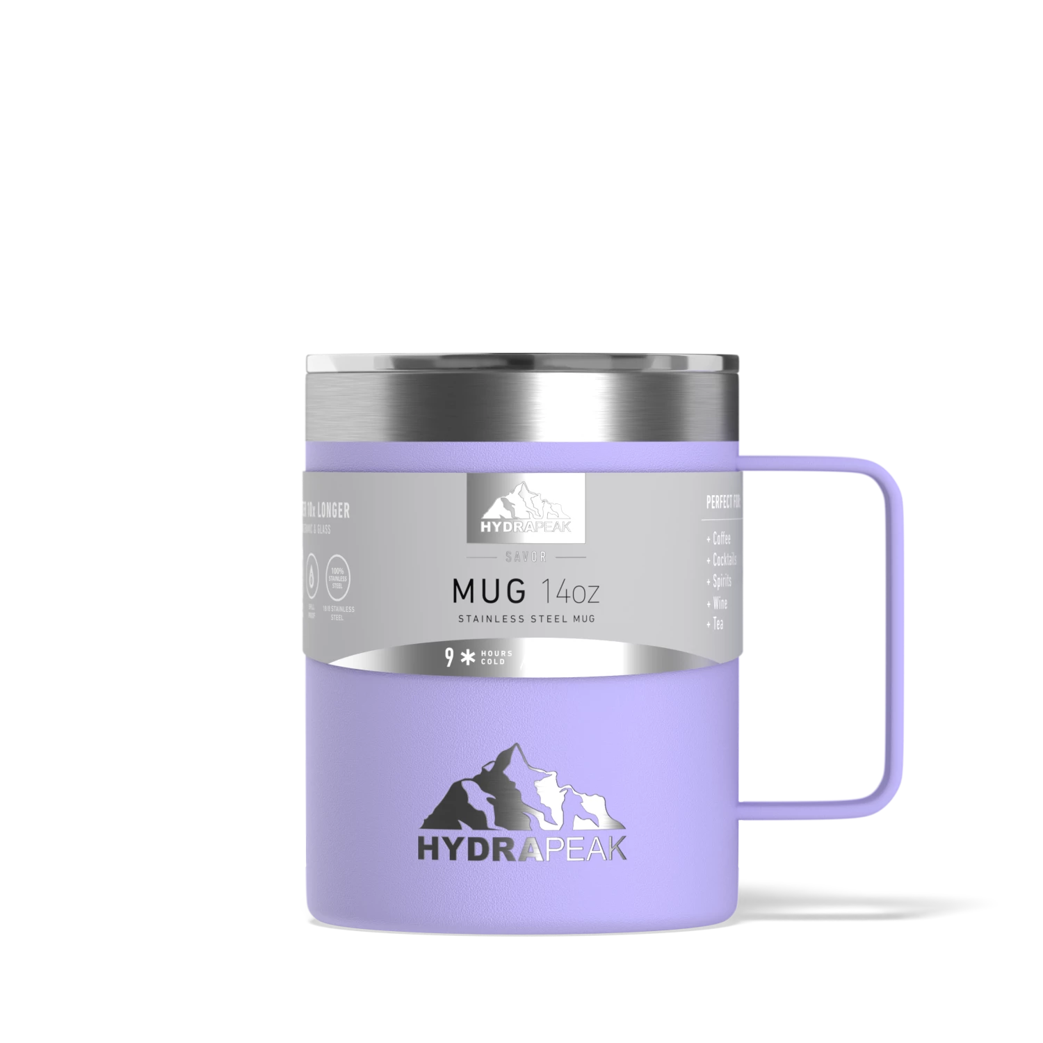 Savor 14oz Stainless Steel Insulated Coffee Mug With Handle Mug- Lilac 5 Savor 14oz Stainless Steel Insulated Coffee Mug With Handle Mug- Lilac - Image 3