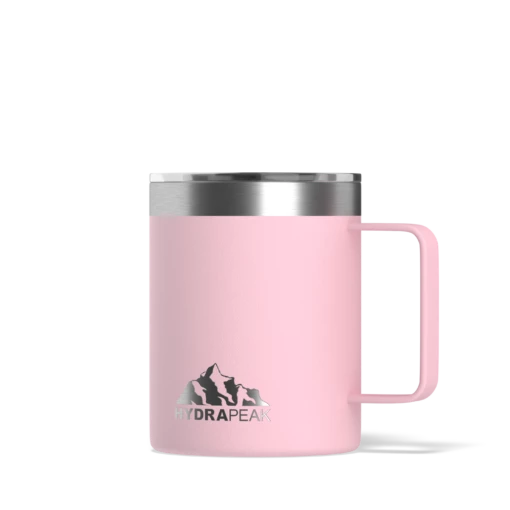 Savor 14oz Stainless Steel Insulated Coffee Mug With Handle Mug- Pink -HYDRAPEAK Sales png