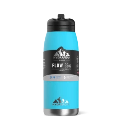Flow 32oz Stainless Steel Insulated Water Bottle With Straw Lid Bottle- Ocean 8 Flow 32oz Stainless Steel Insulated Water Bottle With Straw Lid Bottle- Ocean -HYDRAPEAK Sales sleeveocean