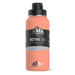 32oz Stainless Steel Insulated Water Bottle With Flexible Chug Lid- Peach 8 32oz Stainless Steel Insulated Water Bottle With Flexible Chug Lid- Peach -HYDRAPEAK Sales sleevepeach