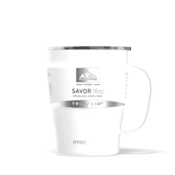 SAVOR 18oz Stainless Steel Insulated Travel Mug - White -HYDRAPEAK Sales whitesleeve